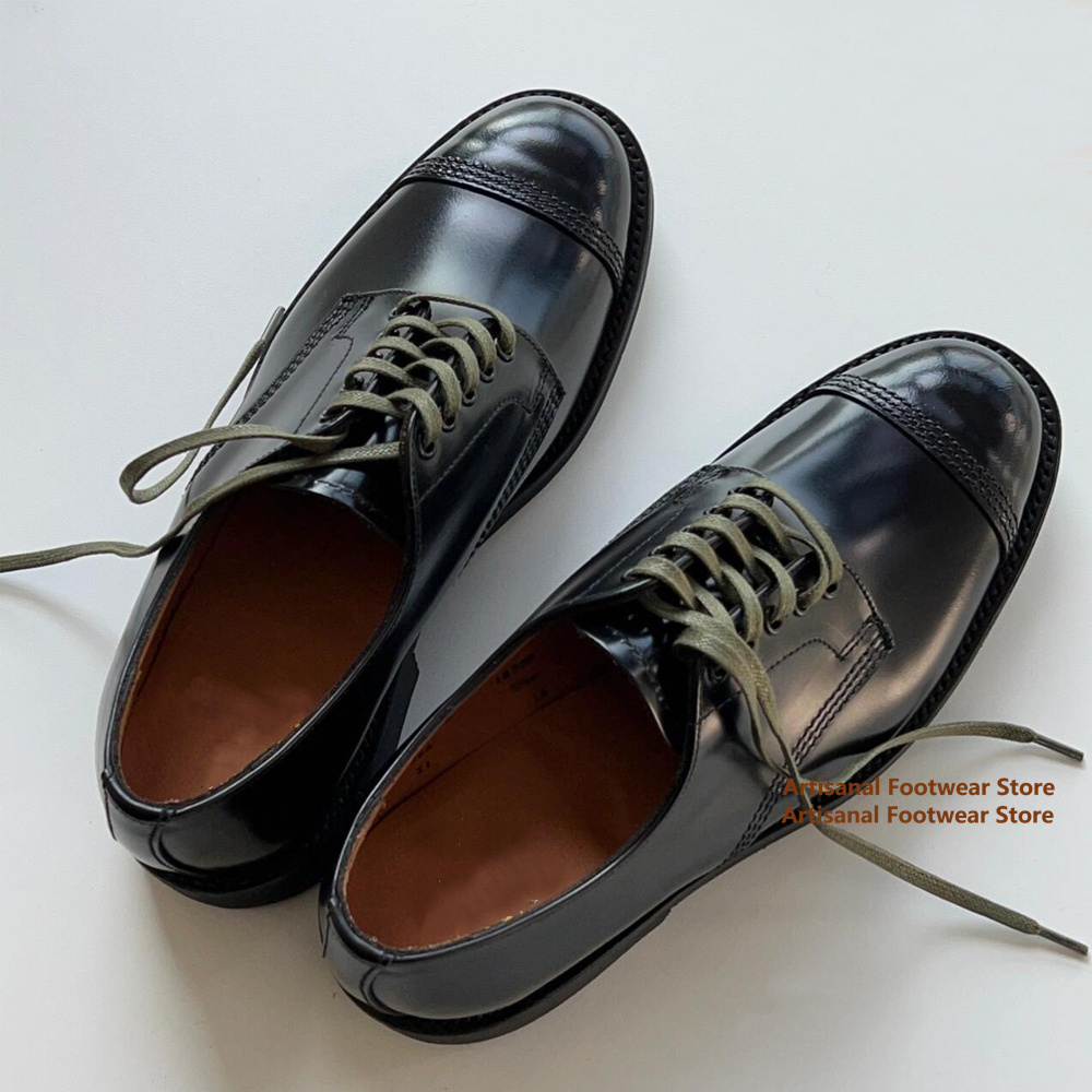 Men Black Polished Leather Oxf - Leather Shoe Polish 评论和价格