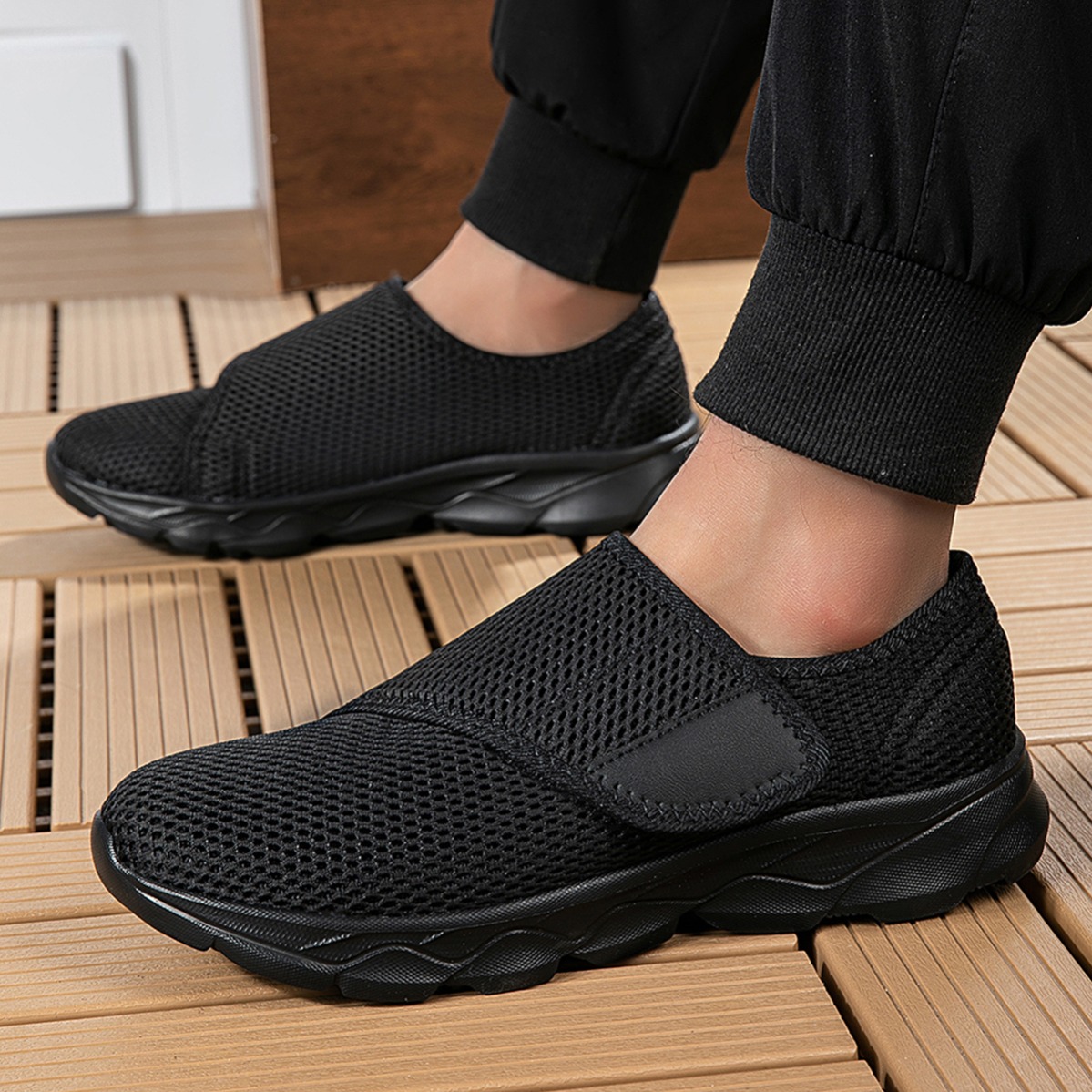 New Men Breathable Mesh Walkin - Sneaker Box 评论和价格