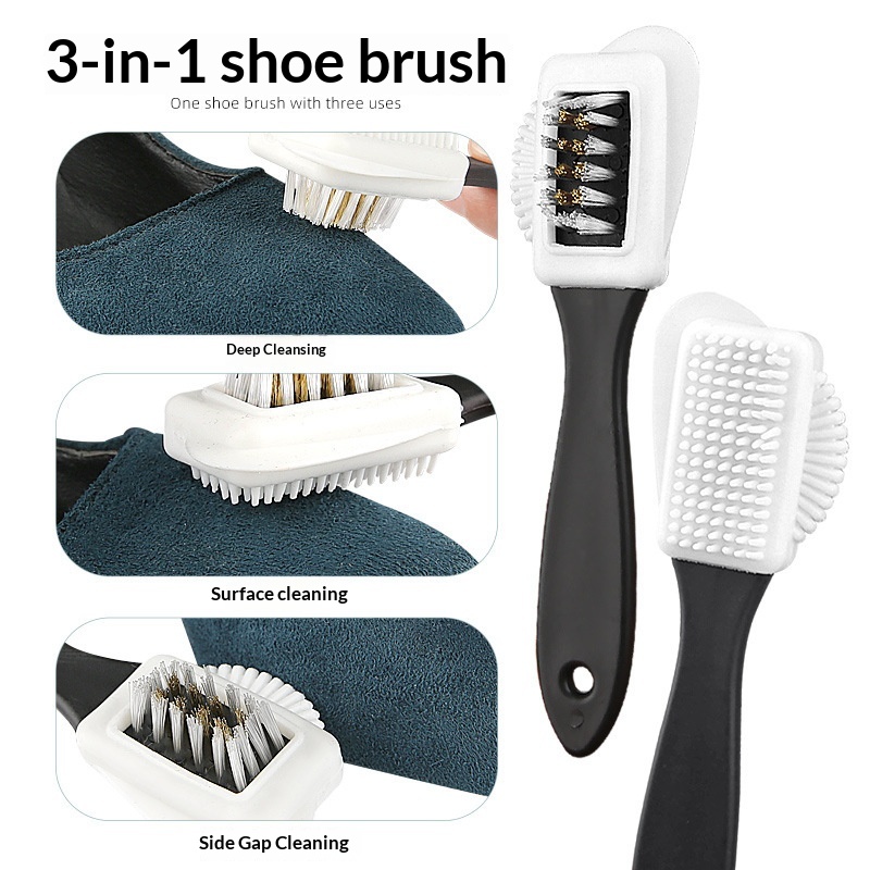 1/2pcs 3 Side Cleaning Conveni - Shoe Cleaning Brush 评论和价格