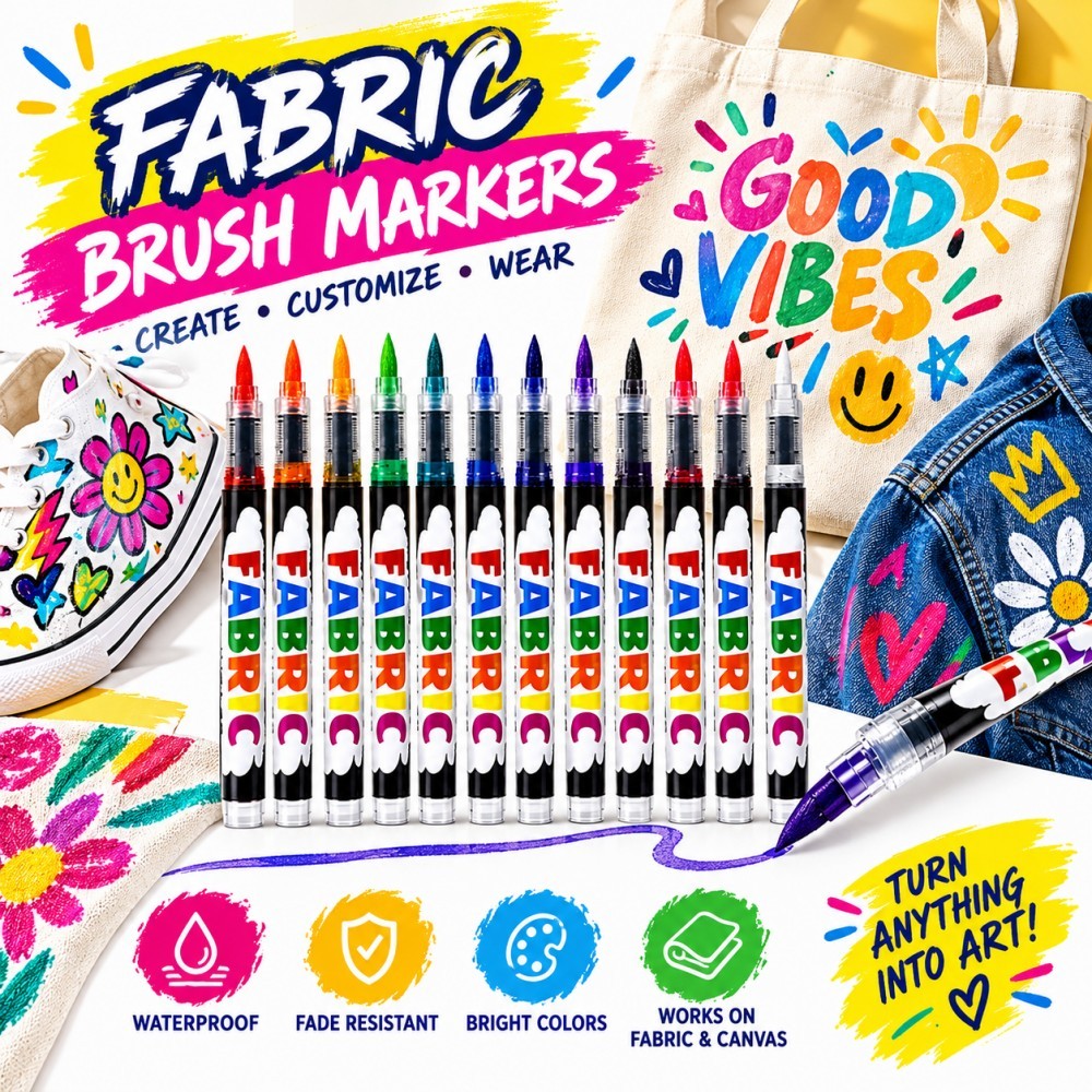 12/24/36 Colors Fabric Markers - Shoe Brush 评论和价格